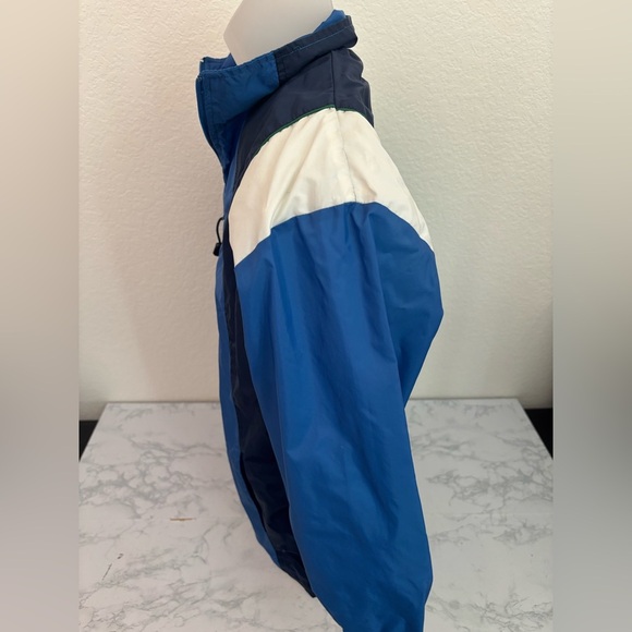 Vtg Wilson Full Zip Jacket Boys Youth Sz XL 12/14 Blue Nylon Lined Colorblock​ - Picture 2 of 5